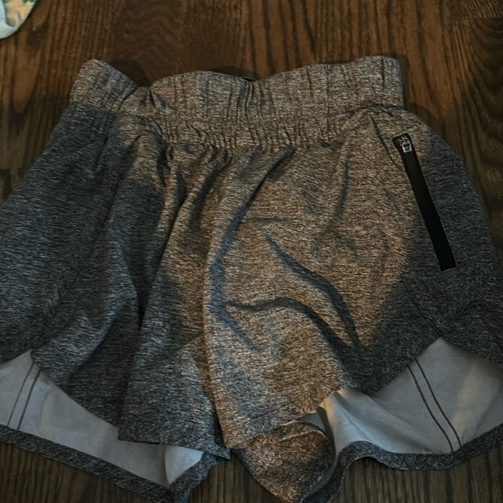 lululemon athletica Heathered Gray Girls' Athletic Shorts